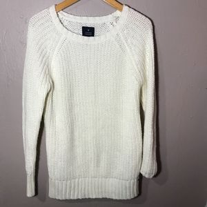 Knit white American Eagle Jegging Sweater Size S